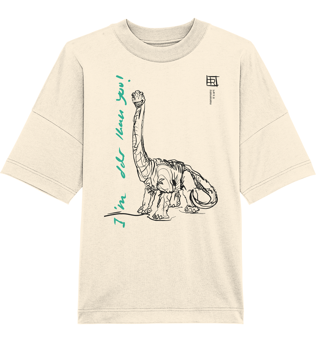 I am older than you Frontprint Unisex - Organic Oversize Shirt