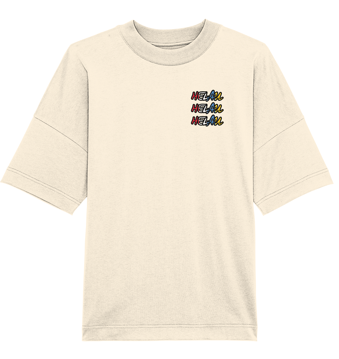 Helau Frontprint Unisex - Organic Oversize Shirt