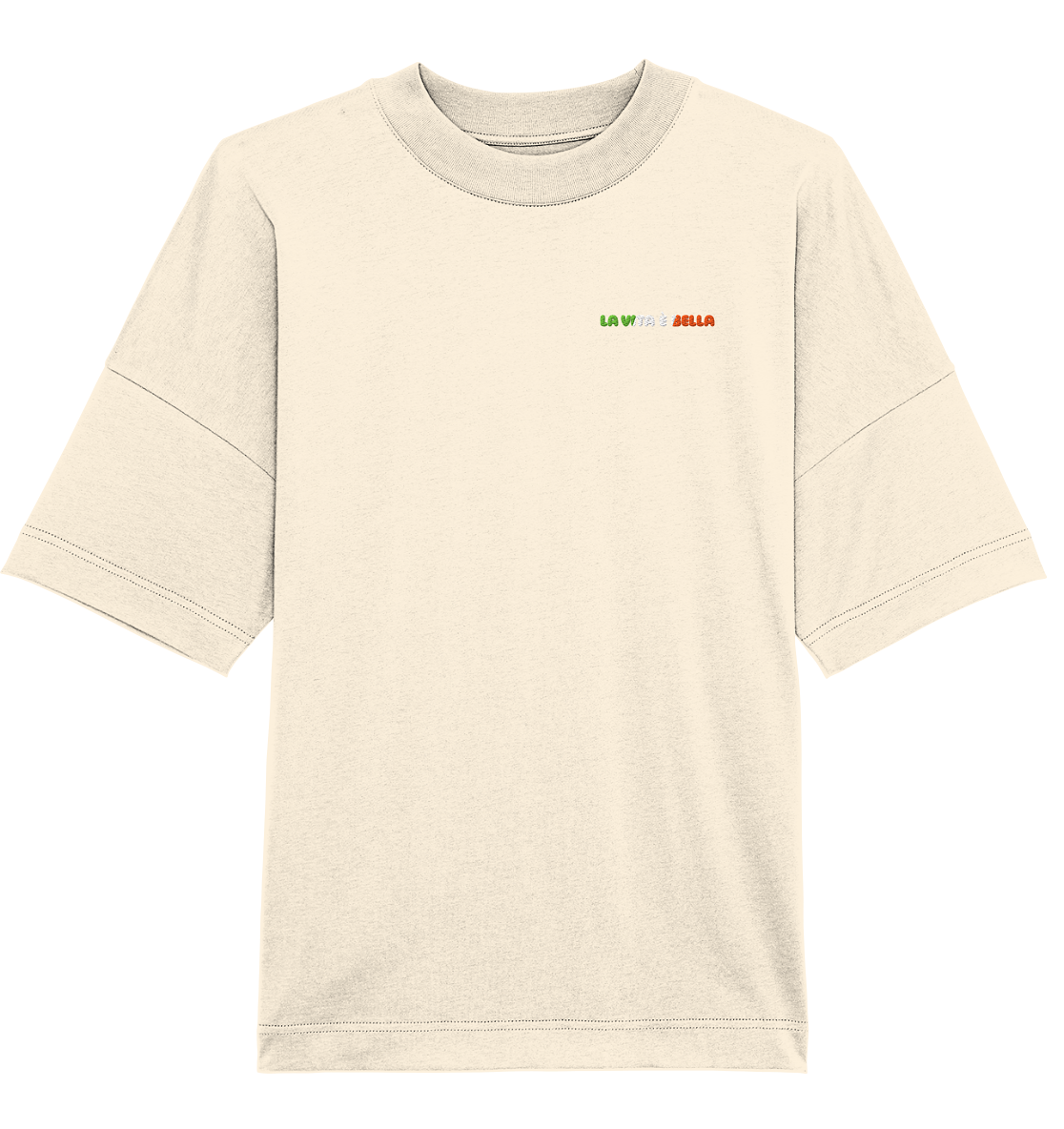 la vita è bella Frontstick Unisex - Organic Oversize Shirt