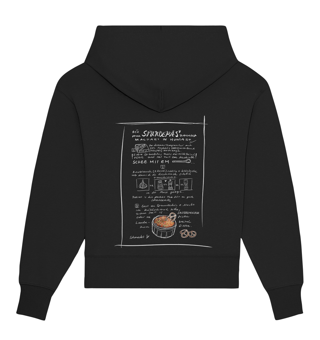 Spundekäs Front,-Backprint Unisex - Organic Oversize Shirt - Organic Oversize Hoodie