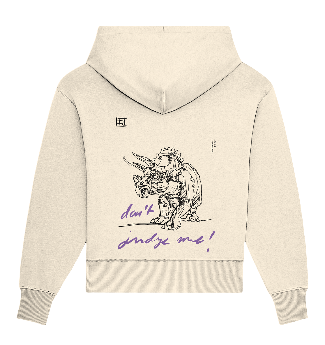 Don´t judge me Front,-Backprint Unisex - Organic Oversize Hoodie