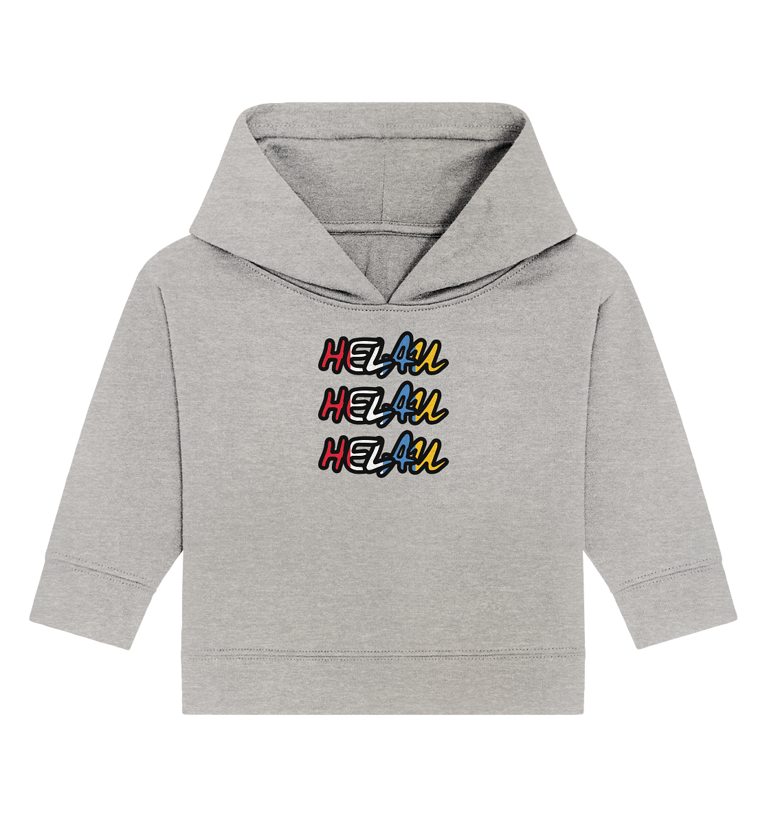 Helau Frontprint Unisex - Baby Organic Hoodie