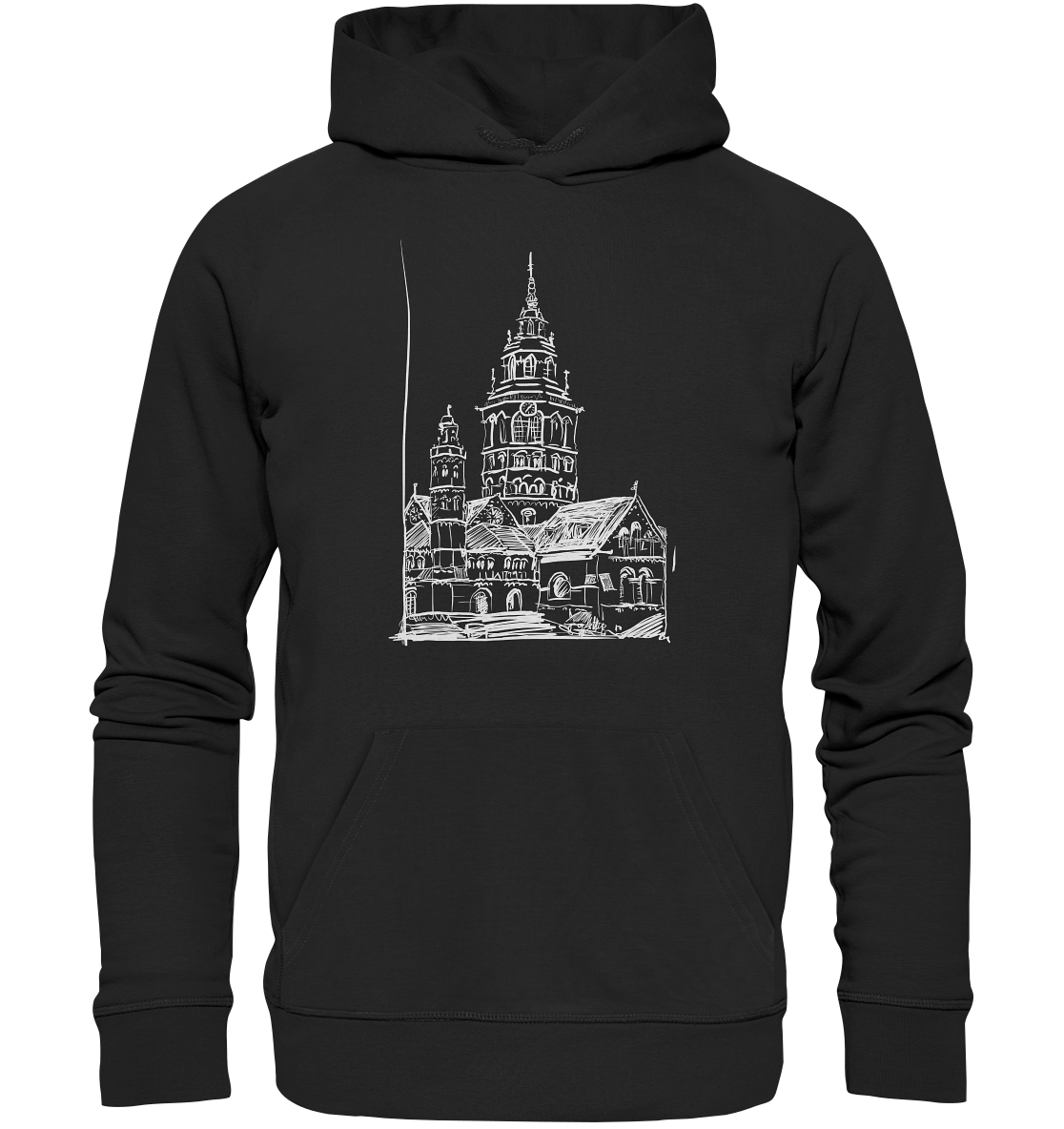 Meenzer Dom Frontprint Unisex - Organic Basic Hoodie