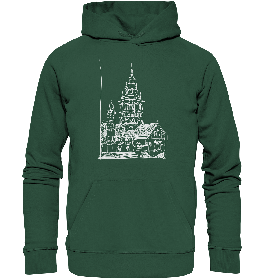 Meenzer Dom Frontprint Unisex - Organic Basic Hoodie