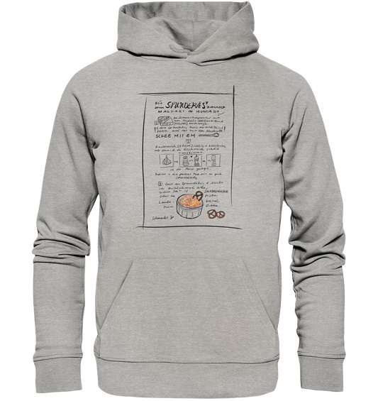 Spundekäs Frontprint Unisex - Organic Basic Hoodie