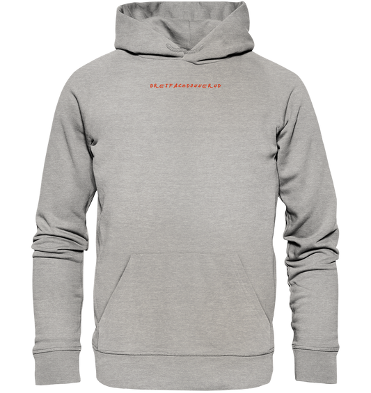 Dreifachdonnernd - Helau Front-, Backprint - Organic Basic Hoodie