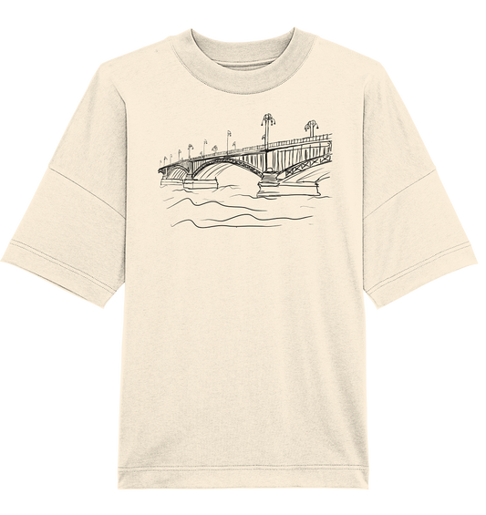 Theodor-Heuss-Brücke Frontprint Unisex - Organic Oversize Shirt